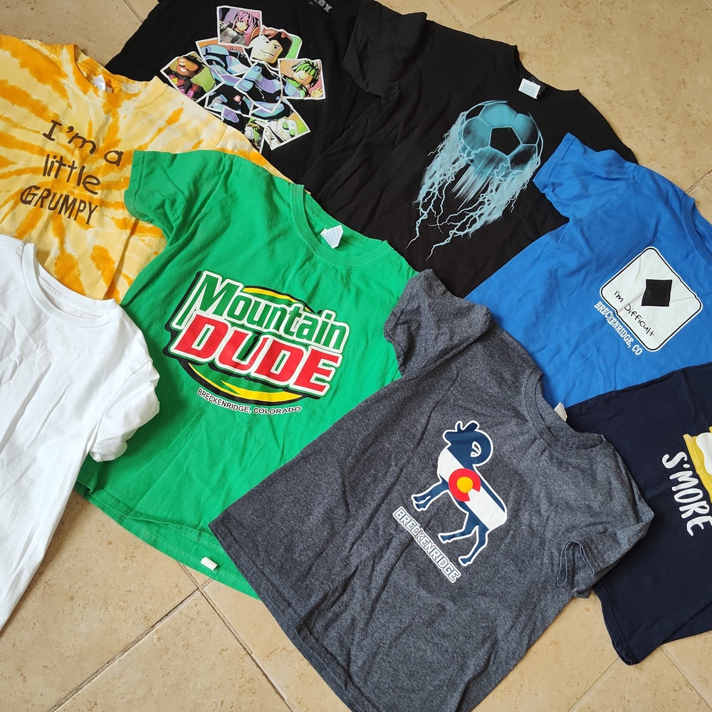 Graphic T-Shirts Bundle, Assorted Colors